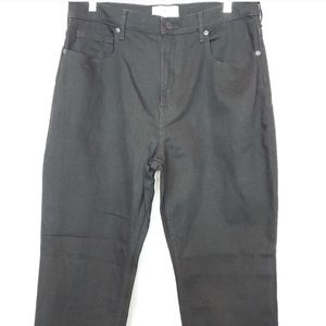 🌹 Everlane High Rise Waist Straight Black Jean 14